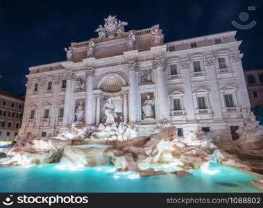 The Trevi Fountain is a fountain in the Trevi district in Rome, Italy. It is the largest Baroque fountain in Rome and one of the most famous fountains attracting tourist visiting Rome, Italy.