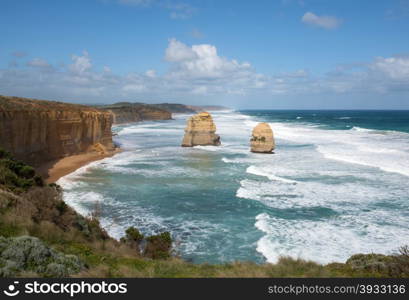 The Twelve Apostles, adjacent to the Great Ocean Road, Port Campbell National Park, Victoria, Australia