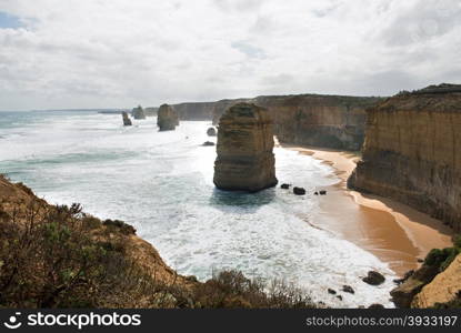 The Twelve Apostles, adjacent to the Great Ocean Road, Port Campbell National Park, Victoria, Australia