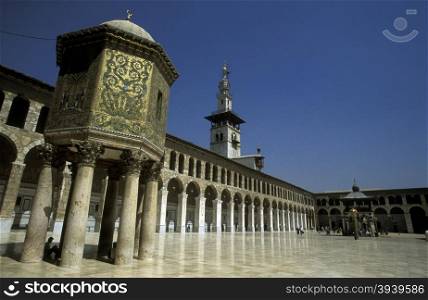 the Umayyad Mosque in the city of Damaskus in Syria in the middle east. MIDDLE EAST SYRIA DAMASKUS UMAYYAD MOSQUE