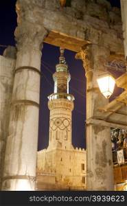 the Umayyad Mosque in the city of Damaskus in Syria in the middle east. MIDDLE EAST SYRIA DAMASKUS UMAYYAD MOSQUE