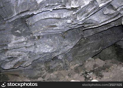 the undergroung cave interior