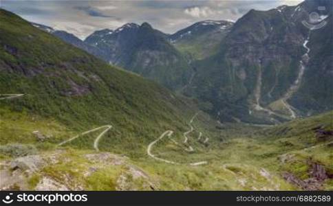 The Utsikten at Gaularfjellet is one of the great viewing platform that offers a spectacular view along the National Tourist Road Gaularfjelletwith a hairpinroad to arrive