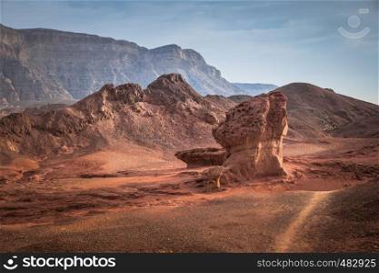 the valley view point in timna national park in south israel near eilat. the valley view point in timna national park i