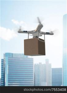 The various modern delivery methods with rockets and drone. Various modern delivery methods with rockets and drone