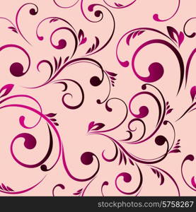 The vector illustration contains the image of floral seamless