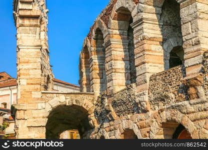 The Verona Arena is a Roman amphitheater located in the historic center of Verona. In summer it hosts the famous opera festival and many international singers and musicians stop by.