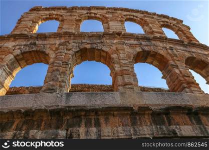 The Verona Arena is a Roman amphitheater located in the historic center of Verona. In summer it hosts the famous opera festival and many international singers and musicians stop by.