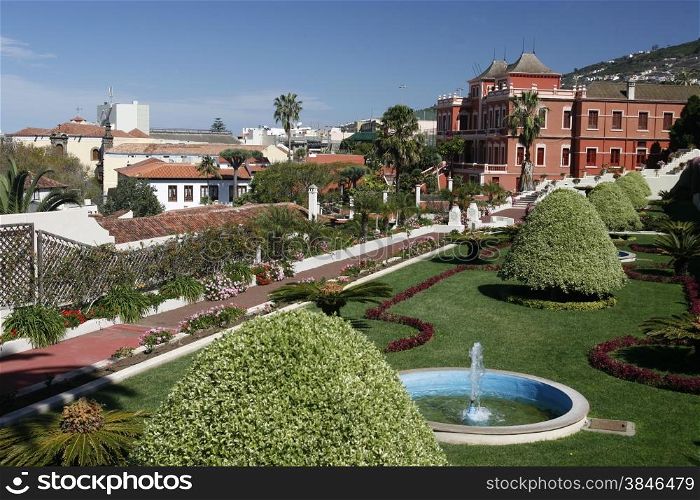 The Victoria Garten in the Town of La Orotava on the Island of Tenerife on the Islands of Canary Islands of Spain in the Atlantic. . SPAIN CANARY ISLAND TENERIFE