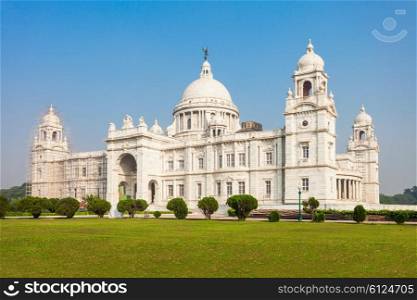 The Victoria Memorial is a large marble building in Kolkata, West Bengal, India. It is dedicated to the memory of Queen Victoria.