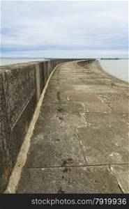 The Victorian Breakwater (1.7 miles long) at Holyhead, Anglesey, Wales, United Kingdom.