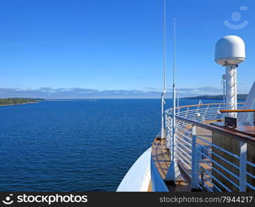 The view of McNabs Island, Halifax, Nova Scotia, Canada from a cruise ship