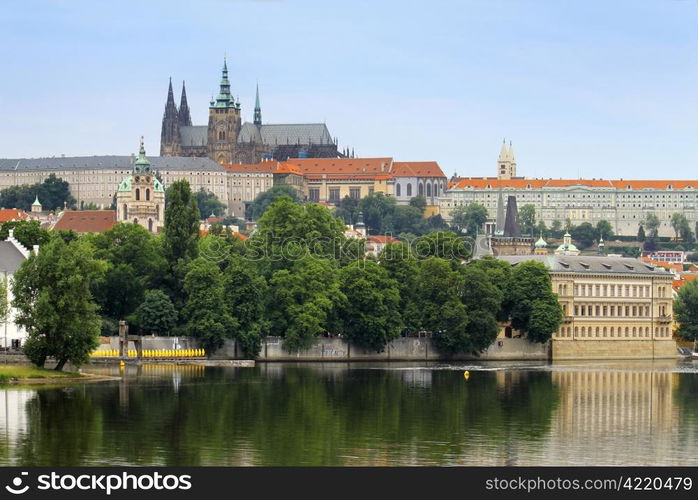 The view on the old Prague, Czech republic