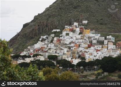 The village of San Andrea in the northeast of the Island of Tenerife on the Islands of Canary Islands of Spain in the Atlantic. . SPAIN CANARY ISLAND TENERIFE