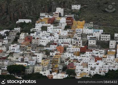 The village of San Andrea in the northeast of the Island of Tenerife on the Islands of Canary Islands of Spain in the Atlantic. . SPAIN CANARY ISLAND TENERIFE