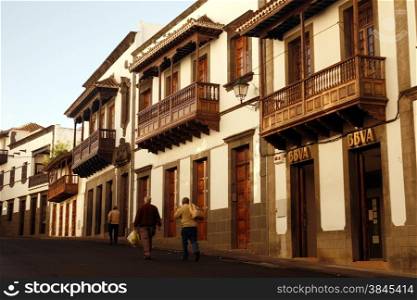 the Village of Teror in the Mountains of central Gran Canay on the Canary Island of Spain in the Atlantic ocean.. EUROPE CANARY ISLAND GRAN CANARY