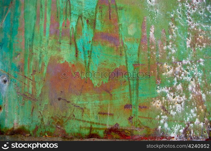 The vintag colored grunge iron textured background