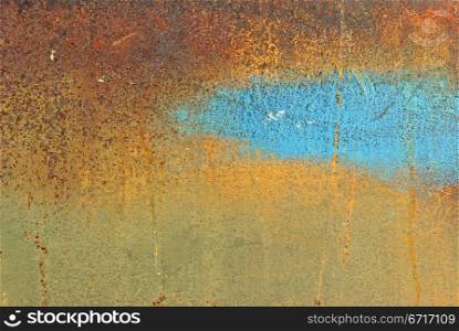 The vintag colored grunge iron textured background