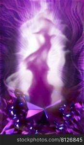The Violet Flame of Saint Germain - Divine Energy - Transformation Poster/Wallpaper  The Violet Flame of Saint Germain  - Divine Energy - Transformation