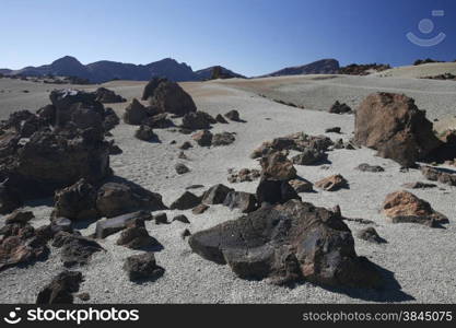 The Volcano Teide on the Island of Tenerife on the Islands of Canary Islands of Spain in the Atlantic. . SPAIN CANARY ISLAND TENERIFE