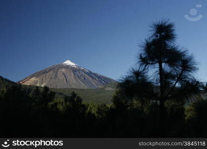 The Volcano Teide on the Island of Tenerife on the Islands of Canary Islands of Spain in the Atlantic. . SPAIN CANARY ISLAND TENERIFE