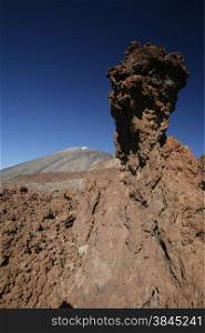 The Volcano Teide on the Island of Tenerife on the Islands of Canary Islands of Spain in the Atlantic. . SPAIN CANARY ISLAND TENERIFE