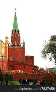 The Wall of Moscow Kremlin on the Red Square