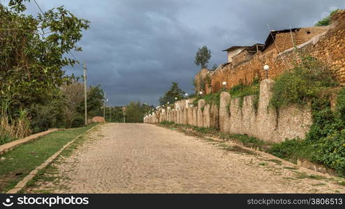 The walls of the fortified historic city Jugol, which was included in the World Heritage List for its cultural heritage by UNESCO, and considered as the fourth holy city of Islam