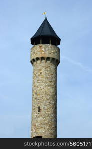 The Wartburg Castle tower in Freimersheim, Germany