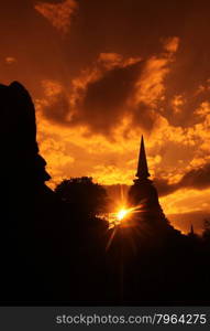 the Wat Chang Lom at the Si Satchanalai-Chaliang Historical Park in the Provinz Sukhothai in the north of Bangkok in Thailand, Southeastasia.