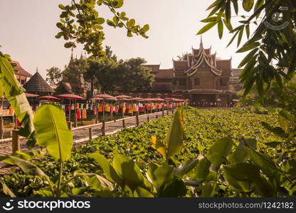 the Wat Jet Lin in the city of Chiang Mai at north Thailand. Thailand, Chiang Mai, November, 2019. THAILAND CHIANG MAI WAT JET LIN