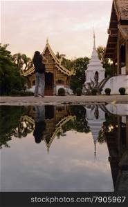 the wat Phra Sing in the city of chiang mai in the north of Thailand in Southeastasia. &#xA;&#xA;&#xA;