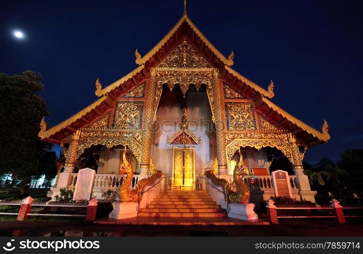 the Wat Phra Sing Temple in the city of chiang mai in the north of Thailand in Southeastasia. &#xA;&#xA;&#xA;