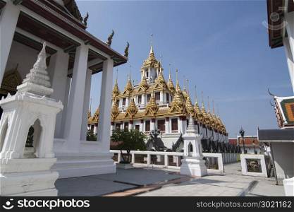 the Wat Ratchanatdaram in Banglamphu in the city of Bangkok in Thailand. Thailand, Bangkok, November, 2017. THAILAND BANGKOK WAT RATCHANATDARAM