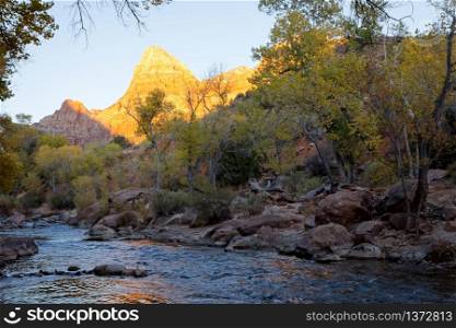 The Watchman Towers Over the Virgin River