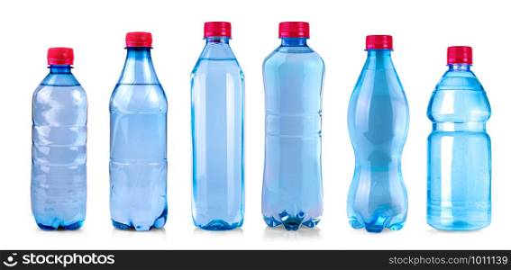 The water bottle isolated on white with clipping path. water bottle isolated on white with clipping path