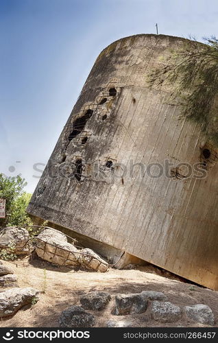 The water tower of Yad Mordechai is a historic landmark of the 1948 war after it was shelled by the Egyptian Army.