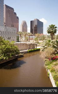 The waters of the river with the same name flow through downtown San Antonio, Texas