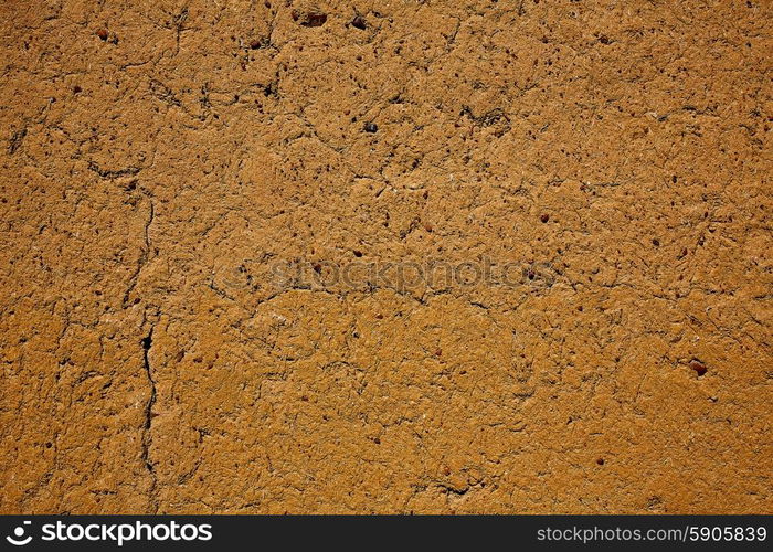 The way of saint James adobe mud walls at Palencia Spain