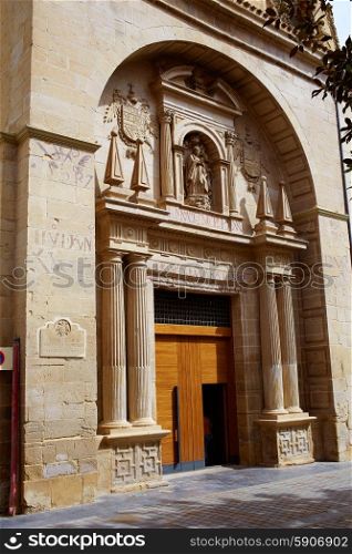 The Way of Saint James in Logrono Santa Maria Palacio church la Rioja Spain