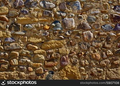 The Way of Saint James stone masonry walls in Redecilla del Camino Castilla Burgos