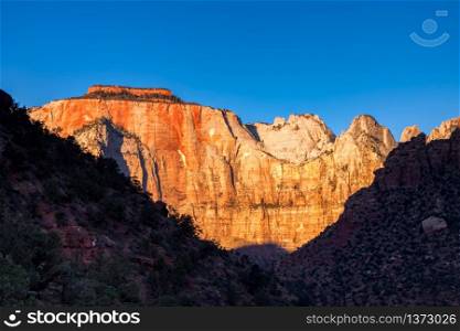 The West Temple in Zion National Park