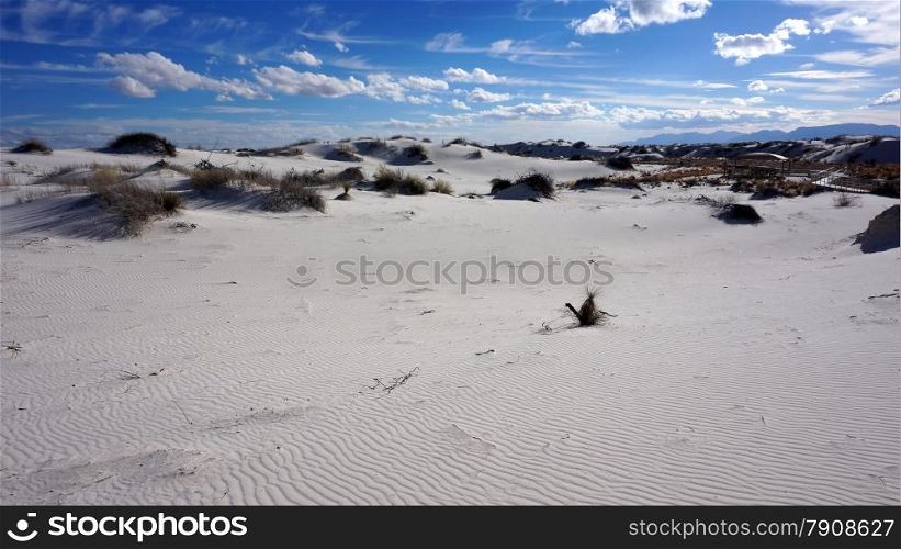 The White Sands desert is located in Tularosa Basin New Mexico