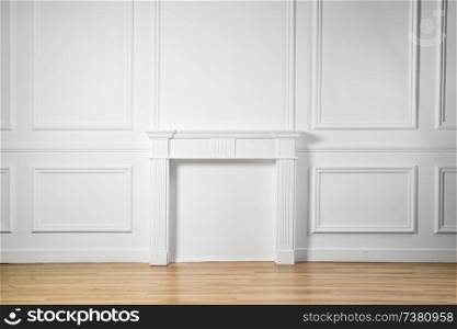 The white wall with stucco background