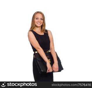 The woman businesswoman concept isolated white background. Woman businesswoman concept isolated white background