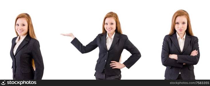The woman businesswoman in business concept. Woman businesswoman in business concept