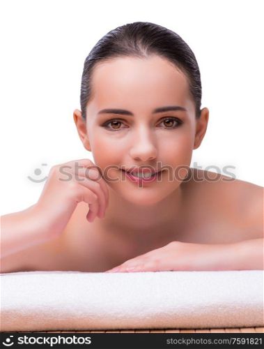 The woman in spa health concept. Woman in spa health concept