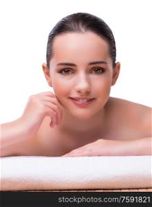 The woman in spa health concept. Woman in spa health concept