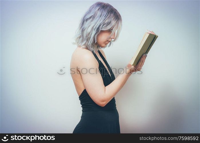 The woman with the book