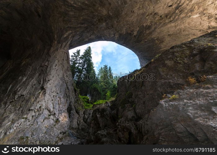 The Wonderful Bridges - natural rock arches in the Rhodope Mountains of southern Bulgaria.